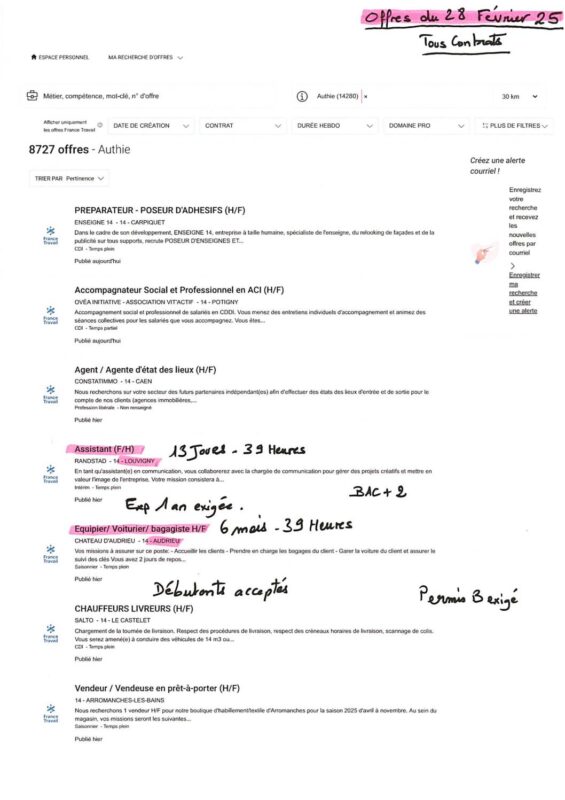 A.I.A.E : Offres d’emplois 28/02